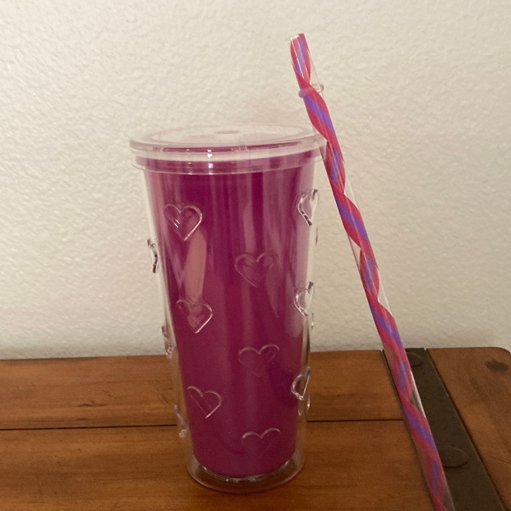 Color Changing Heart Tumbler